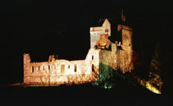 Castle Campbell at night